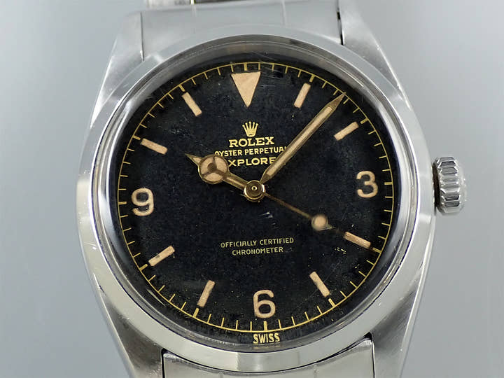 ロレックス エクスプローラーI Ref.6610 ステンレススチール ブラック文字盤