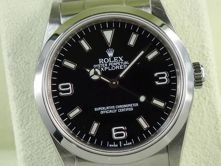 ロレックス エクスプローラーI Ref.114270 ステンレススチール ブラック文字盤