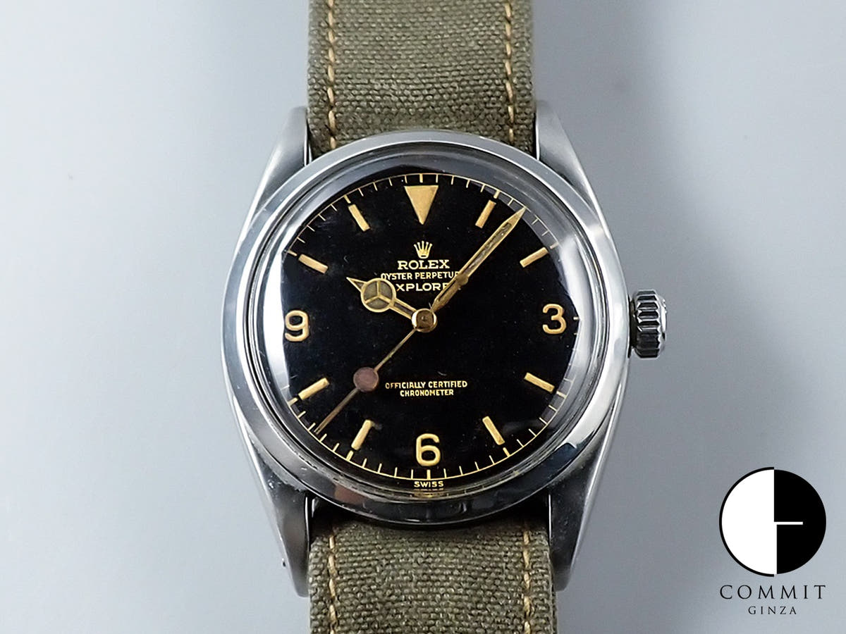 ロレックス エクスプローラーI Ref.6610 ステンレススチール ブラック文字盤