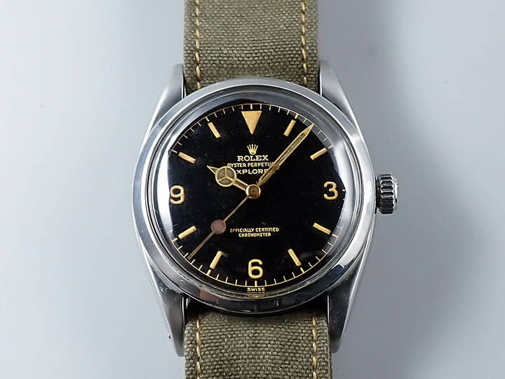 ロレックス エクスプローラーI Ref.6610 ステンレススチール ブラック文字盤