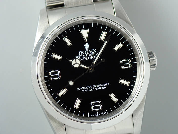 ロレックス エクスプローラーI Ref.14270 ステンレススチール ブラック文字盤