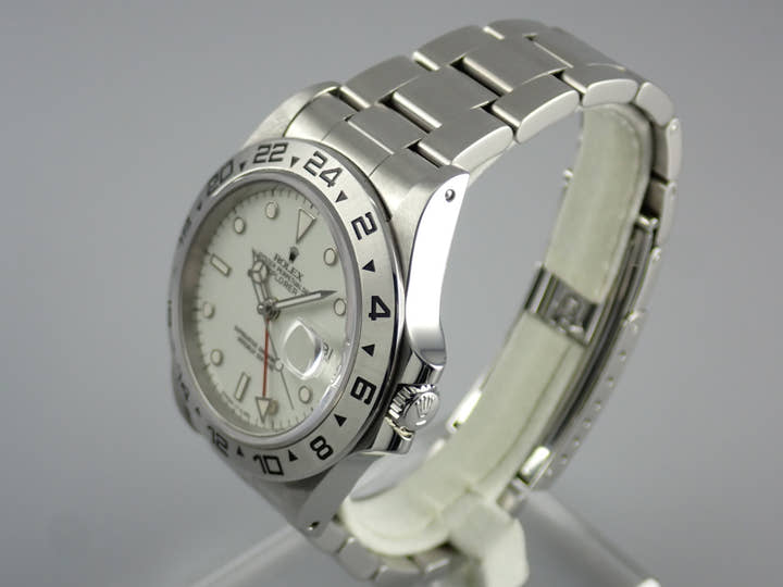 ロレックス エクスプローラーII Ref.16550 アイボリー文字盤 中古 explorer2-103