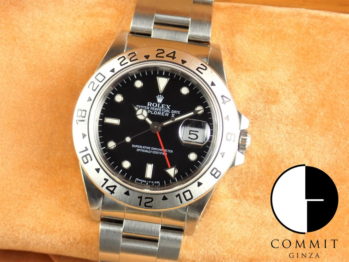 Rolex Explorer II Ref.16570 Black Dial Used explorer2-105