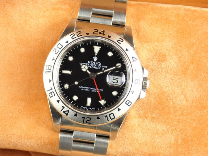 Rolex Explorer II Ref.16570 Black Dial Used explorer2-105