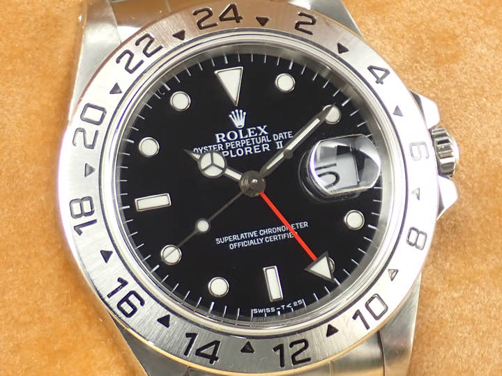 Rolex Explorer II Ref.16570 Black Dial Used explorer2-105