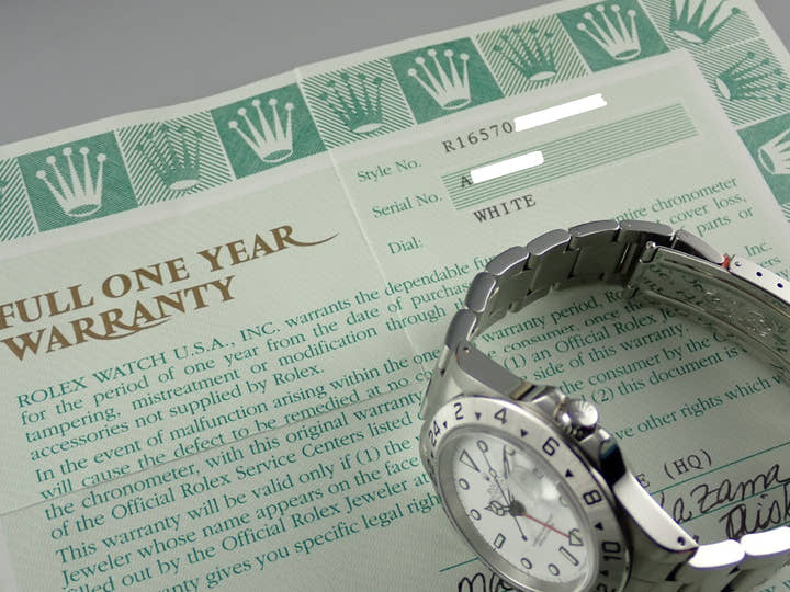 ロレックス エクスプローラーII Ref.16570 ホワイト文字盤 極美品 explorer2-113