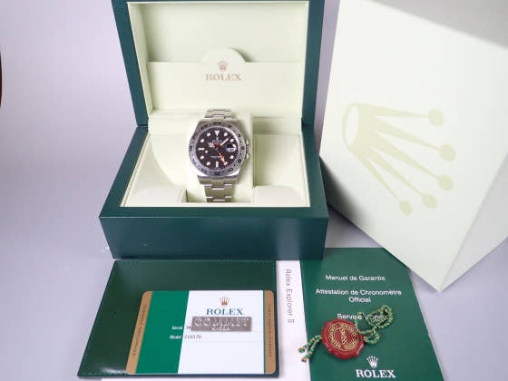 Rolex Explorer II Ref.216570 Black Dial Used explorer2-11