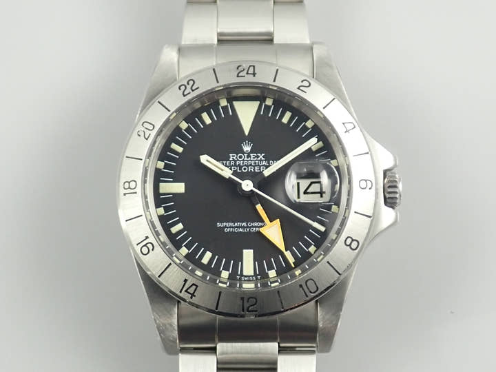 ロレックス エクスプローラーII Ref.1655 ステンレススチール ブラック文字盤