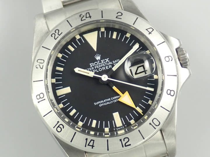 ロレックス エクスプローラーII Ref.1655 ステンレススチール ブラック文字盤