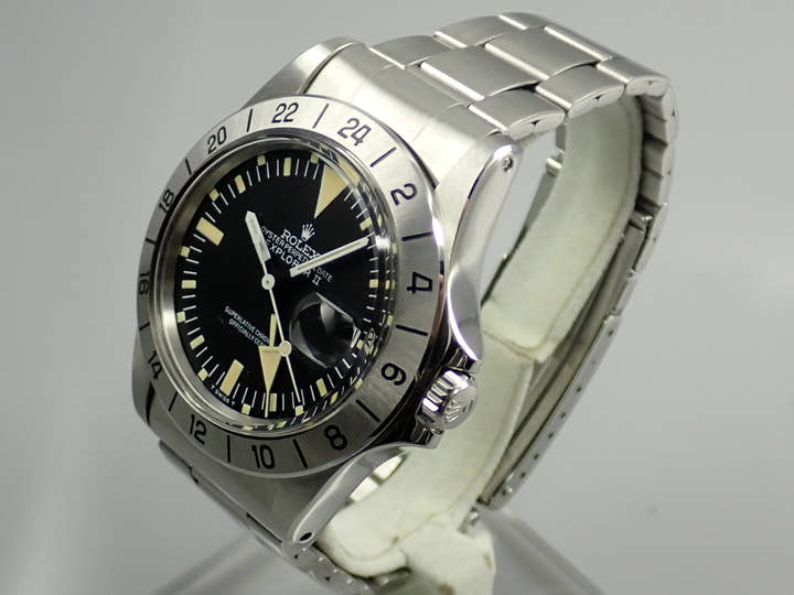 ロレックス エクスプローラーII Ref.1655 ステンレススチール ブラック文字盤