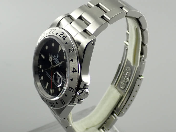 ロレックス エクスプローラーII Ref.16570 ステンレススチール ブラック文字盤