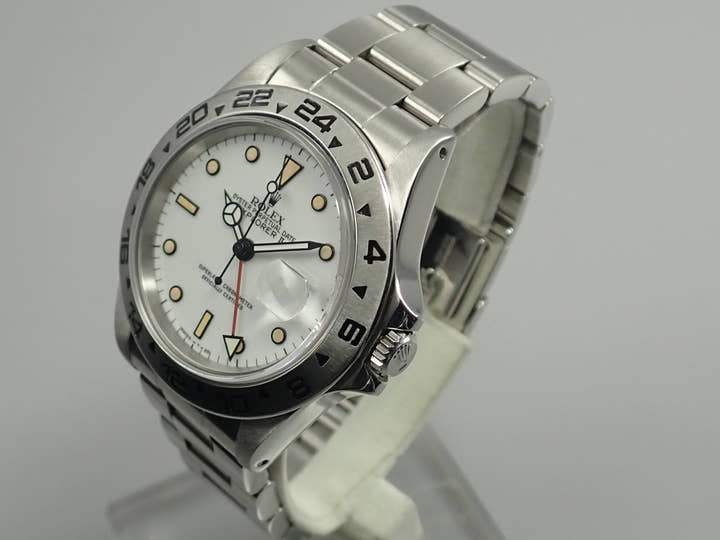 ロレックス エクスプローラーII Ref.16550 ステンレススチール ホワイト文字盤