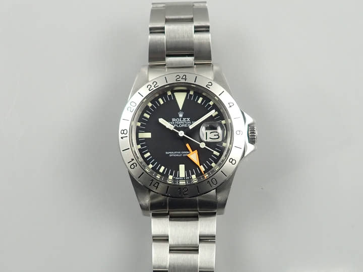 ロレックス エクスプローラーII Ref.1655 ステンレススチール ブラック文字盤