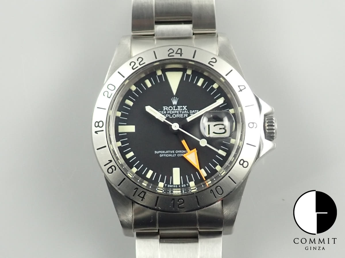 ロレックス エクスプローラーII Ref.1655 ステンレススチール ブラック文字盤