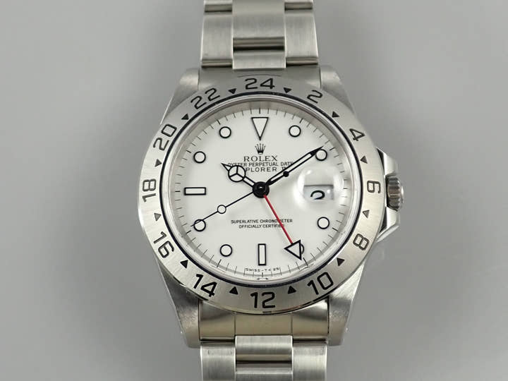 Rolex Explorer II Ref. 16570 Stainless Steel White Dial