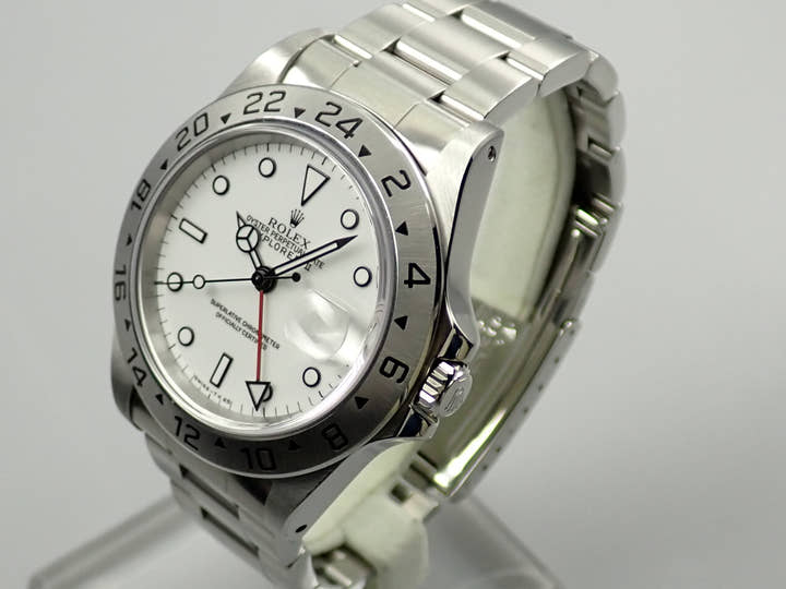 Rolex Explorer II Ref. 16570 Stainless Steel White Dial
