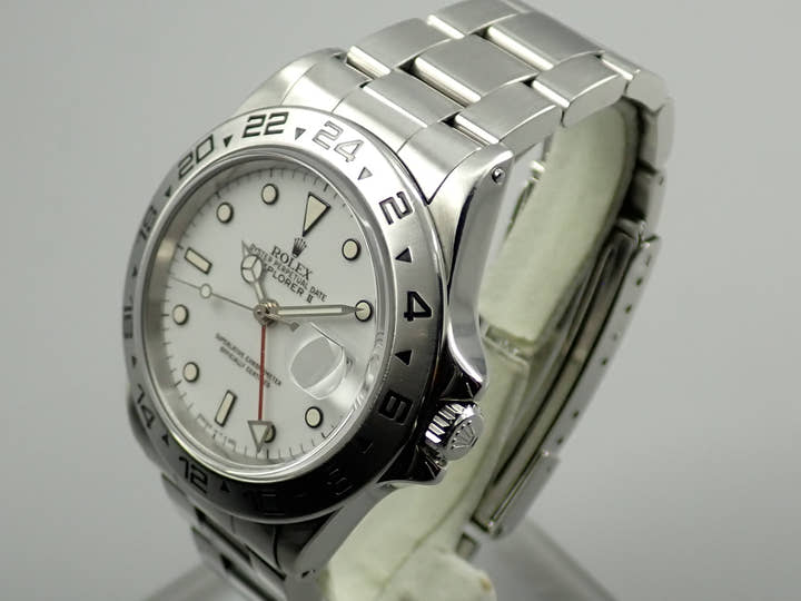ロレックス エクスプローラーII Ref.16550 ステンレススチール ホワイト文字盤
