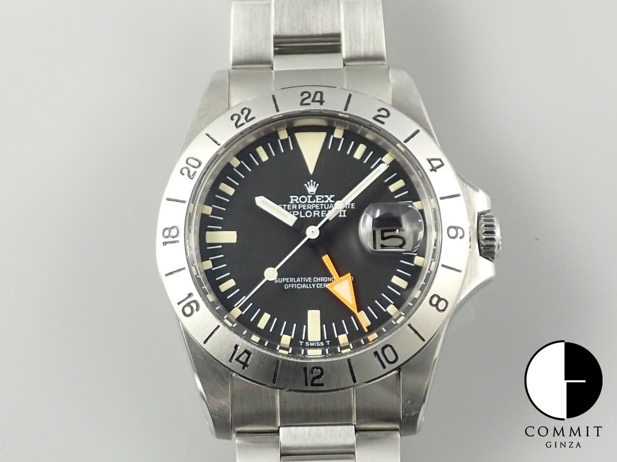 ロレックス エクスプローラーII Ref.1655 ステンレススチール ブラック文字盤