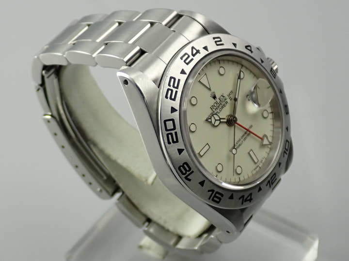 ロレックス エクスプローラーII Ref.16550 ステンレススチール アイボリー文字盤