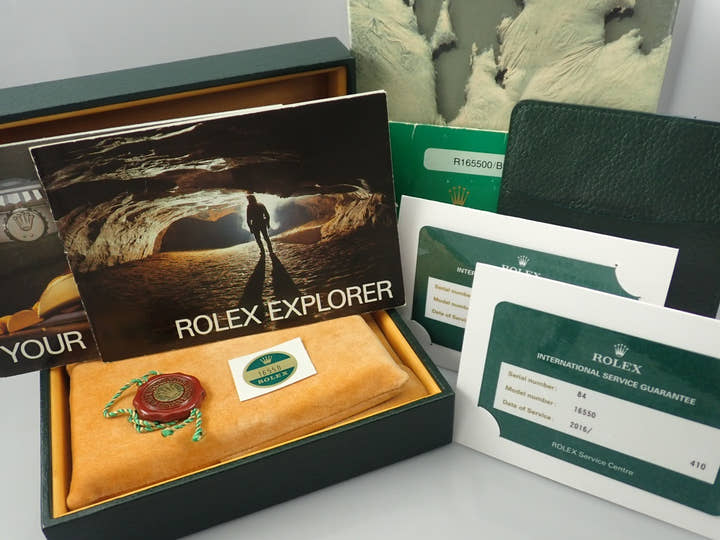 ロレックス エクスプローラーII Ref.16550 ステンレススチール アイボリー文字盤