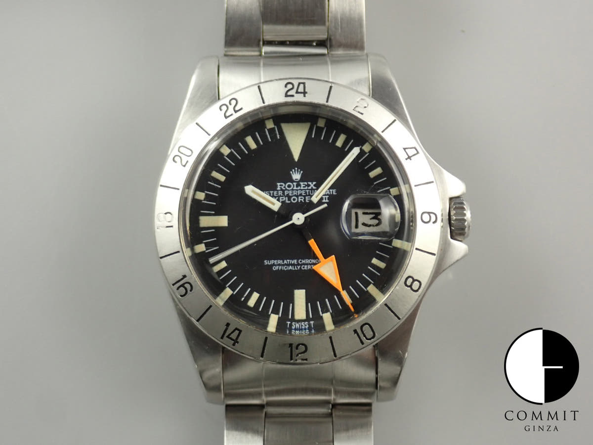 ロレックス エクスプローラーII Ref.1655 ステンレススチール ブラック文字盤