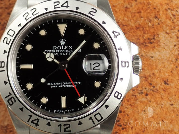 ロレックス エクスプローラーII Ref.16570 ステンレススチール ブラック文字盤