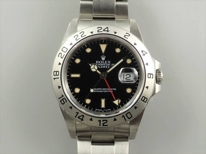 ロレックス エクスプローラーII Ref.16570 ステンレススチール ブラック文字盤