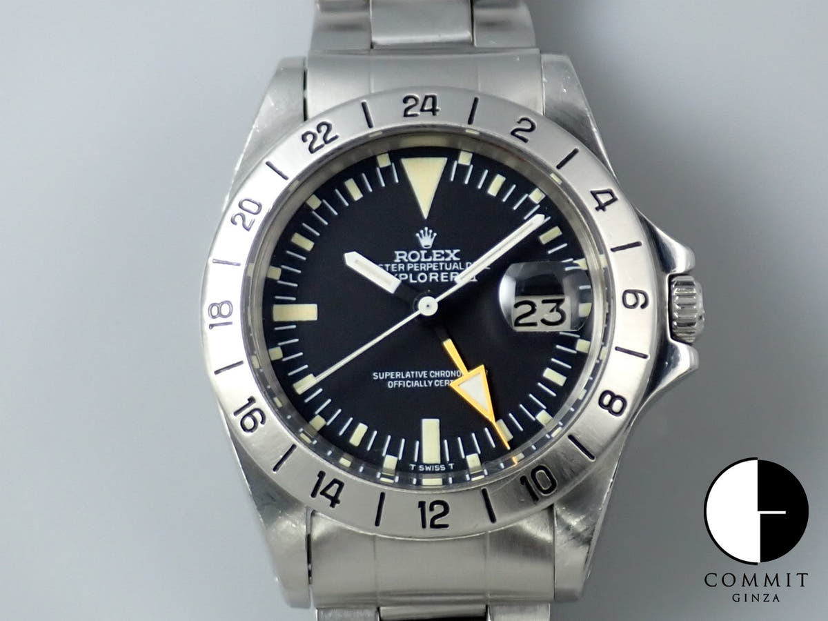 ロレックス エクスプローラーII Ref.1655 ステンレススチール ブラック文字盤