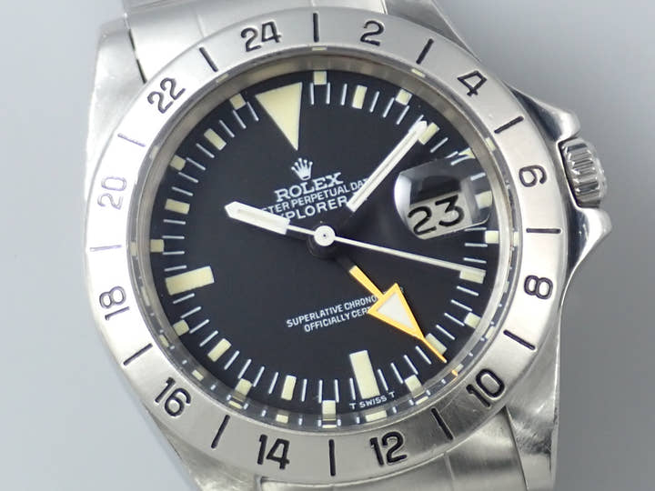 ロレックス エクスプローラーII Ref.1655 ステンレススチール ブラック文字盤