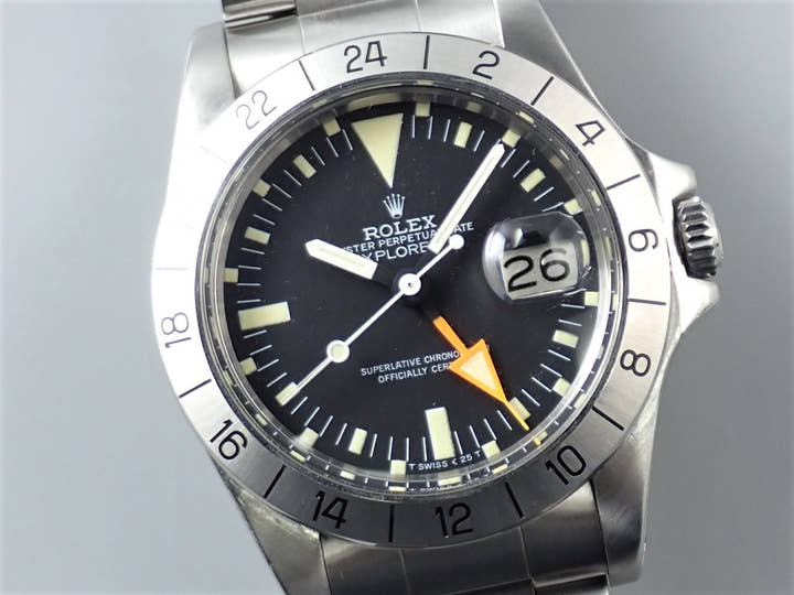 ロレックス エクスプローラーII Ref.1655 ステンレススチール ブラック文字盤