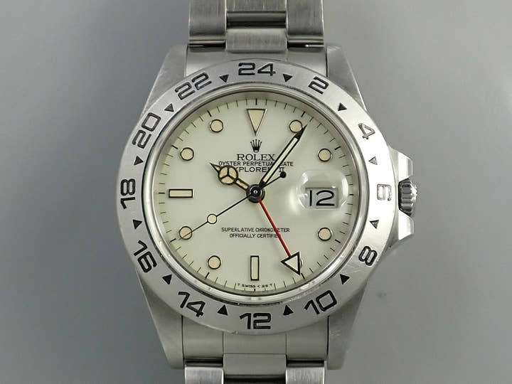 ロレックス エクスプローラーII Ref.16550 ステンレススチール アイボリー文字盤