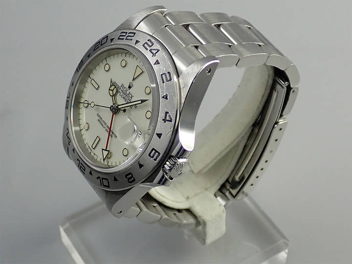 ロレックス エクスプローラーII Ref.16550 ステンレススチール アイボリー文字盤