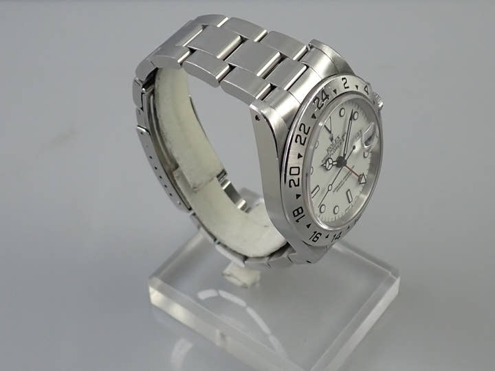 ロレックス エクスプローラーII Ref.16570 ステンレススチール ホワイト文字盤