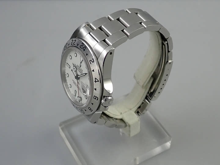 ロレックス エクスプローラーII Ref.16570 ステンレススチール ホワイト文字盤