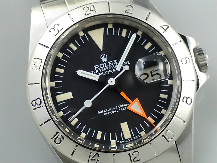 ロレックス エクスプローラーII Ref.1655 ステンレススチール ブラック文字盤