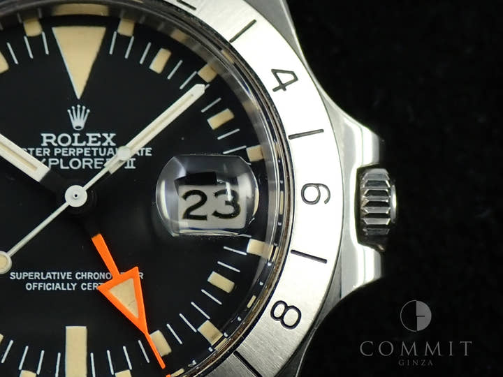 ロレックス エクスプローラーII Ref.1655 ステンレススチール ブラック文字盤