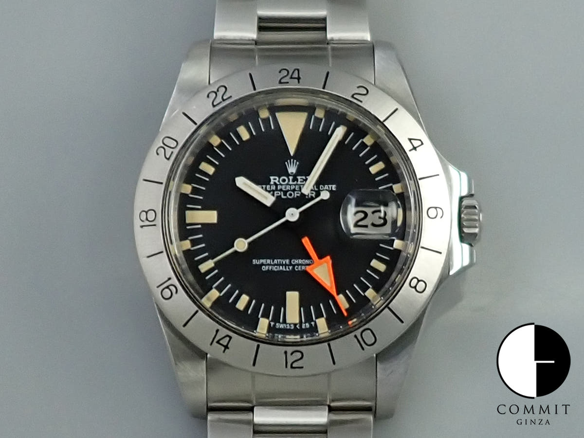 ロレックス エクスプローラーII Ref.1655 ステンレススチール ブラック文字盤