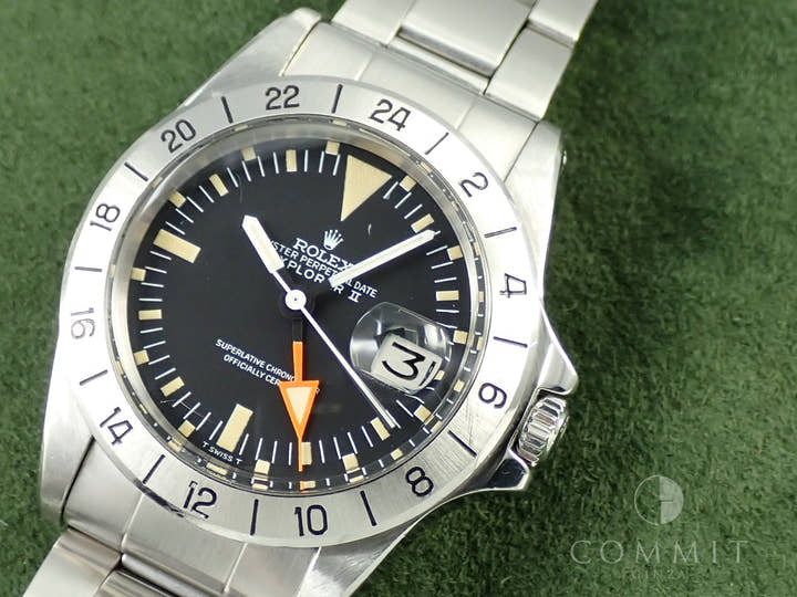 ロレックス エクスプローラーII Ref.1655 ステンレススチール ブラック文字盤