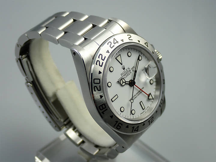 ロレックス エクスプローラーII Ref.16570 ステンレススチール ホワイト文字盤