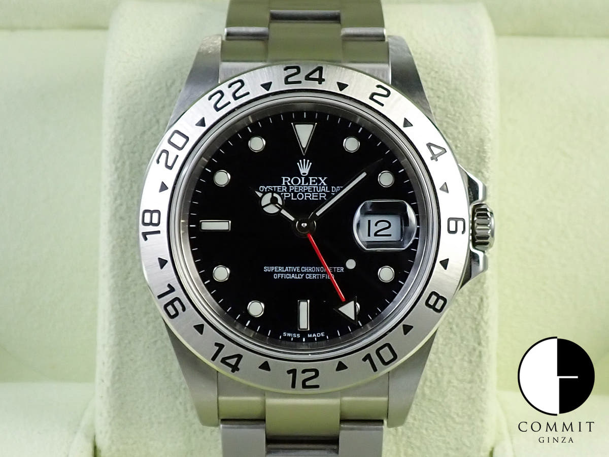 Rolex Explorer II Ref. 16570 Stainless Steel Black Dial