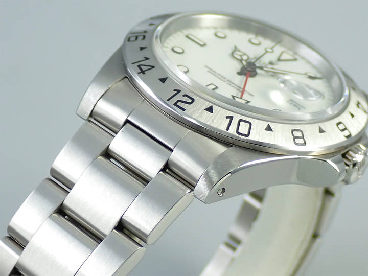 ロレックス エクスプローラーII Ref.16570 ステンレススチール ホワイト文字盤