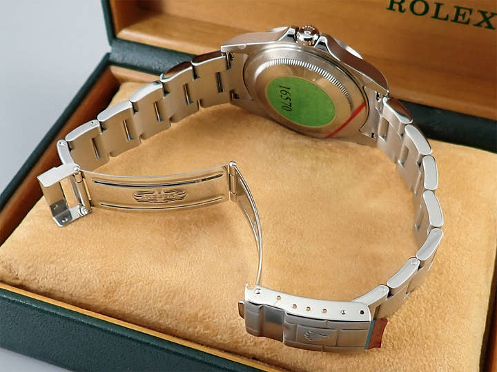 ロレックス エクスプローラーII Ref.16570 ステンレススチール ブラック文字盤