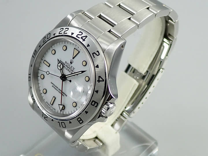 ロレックス エクスプローラーII Ref.16570 ステンレススチール ホワイト文字盤