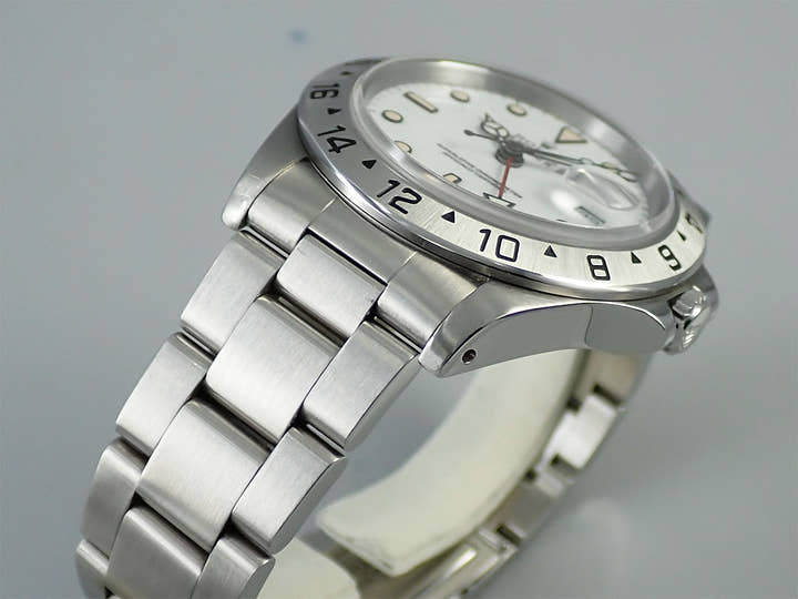 ロレックス エクスプローラーII Ref.16570 ステンレススチール ホワイト文字盤