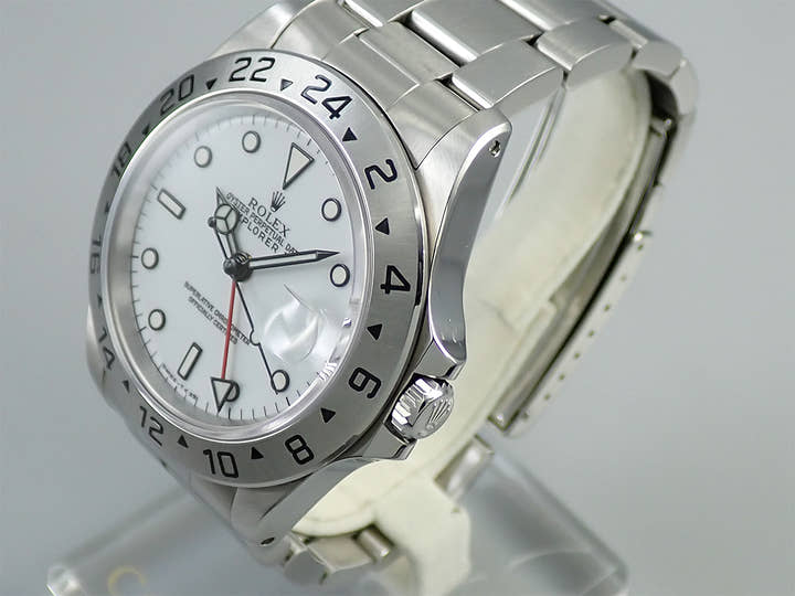 ロレックス エクスプローラーII Ref.16570 ステンレススチール ホワイト文字盤