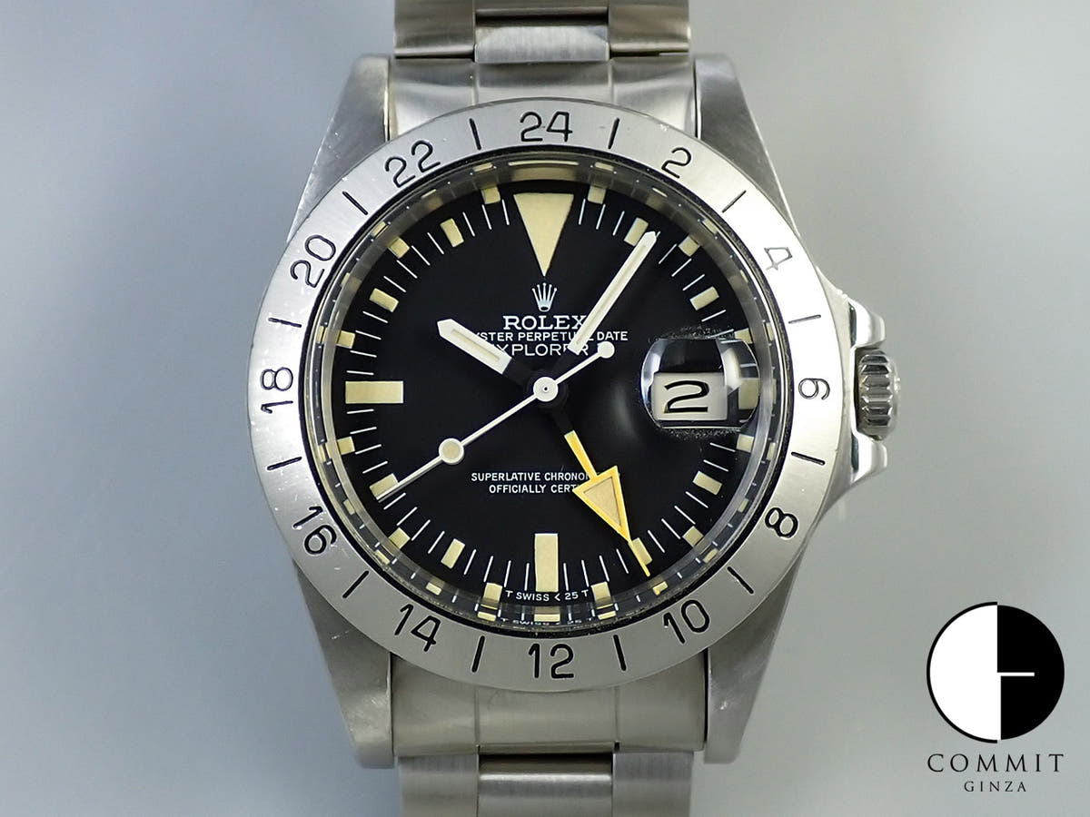 ロレックス エクスプローラーII Ref.1655 ステンレススチール ブラック文字盤
