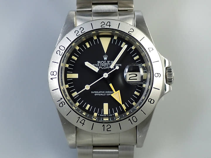 ロレックス エクスプローラーII Ref.1655 ステンレススチール ブラック文字盤