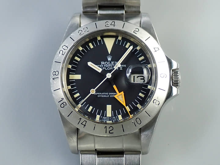ロレックス エクスプローラーII Ref.1655 ステンレススチール ブラック文字盤