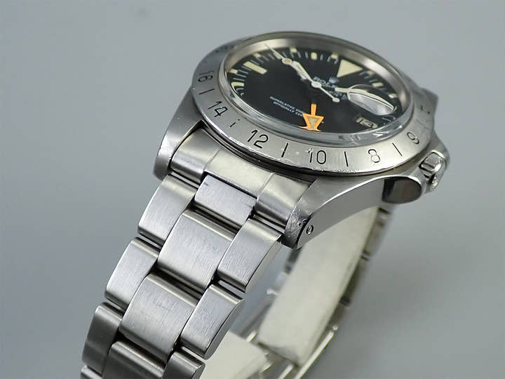 ロレックス エクスプローラーII Ref.1655 ステンレススチール ブラック文字盤