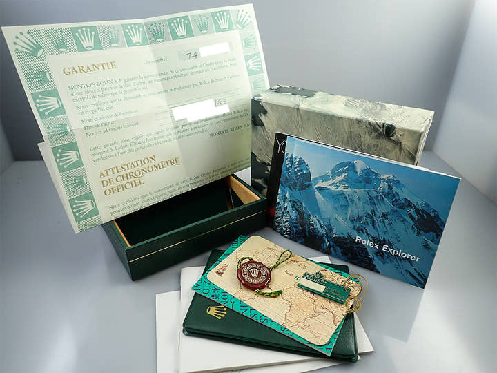 ロレックス エクスプローラーII Ref.1655 ステンレススチール ブラック文字盤